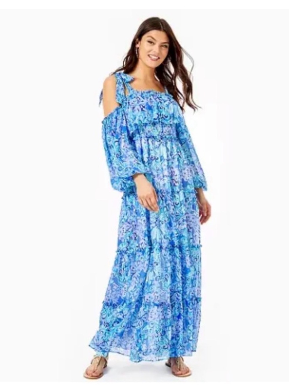 Lilly Pulitzer NWT Leena Saltwater Blue Suns Out Funs Out Dress XXS Max $298
